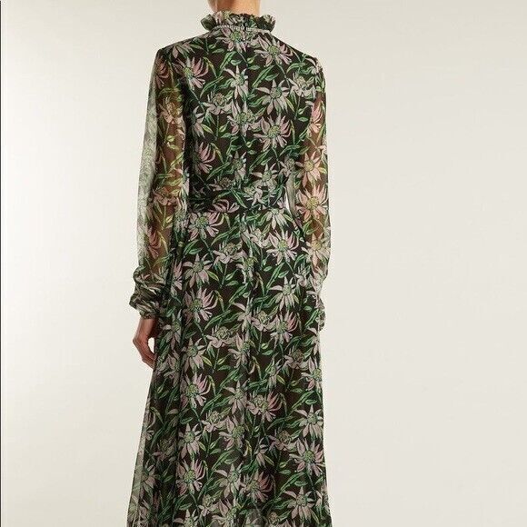 Dodo Bar Or Angelina Floral Print Jeweled Maxi Dress Long Sleeve‎ Formal 44/8 US - Picture 4 of 16